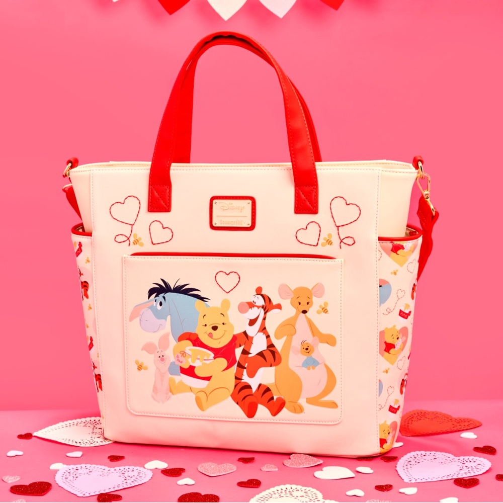 NWT Loungefly Disney Winnie the Pooh Convertible Tote Bag and backpack